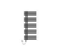 ECD Germany Design Radiateur sèche-serviettes Iron EM Electric 1200W - 500 x 1200 mm - Anthracite - Sèche-serviettes chauffant