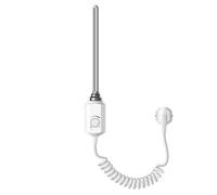 ECD Germany Élément Chauffant Électrique 1200W Blanc avec Thermostat Régulateur de Température, Cartouche Chauffante pour Radiateur de Salle de Bain, Résistance Thermoplongeur pour Sèche-Serviettes