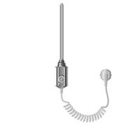 ECD Germany Élément Chauffant Électrique 1200W Chrome avec Thermostat Régulateur de Température, Cartouche Chauffante pour Radiateur de Salle de Bain, Résistance Thermoplongeur pour Sèche-Serviettes