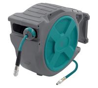 ECD Germany Enrouleur de Tuyau à Air Comprimé Automatique 30m + 2m avec Arrêt Intégré, Raccord 1/4 Pouces, Connexion Rapide, Support à Fixation Mural, Pression 15 bar, Pivotant à 180°, Diamètre 12 mm