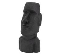 ECD Germany Figurine Moai Tête de Rapa NUI 53,5 cm de Haut, Anthracite, en Polyrésine Résistant aux Intempéries, Statue Décorative Île de Pâques Ornement de Jardin Sculpture pour Intérieur Extérieur