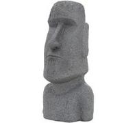 ECD Germany Figurine Moai Tête de Rapa Nui 78 cm de Haut, en Pierre Moulée, Résistante aux Grau G