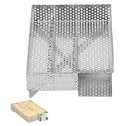 ECD Germany Générateur de Fumée Froide avec 3 Chambres, en Acier Inoxydable, Combustion Économique, 20x12,5 cm, Fumage à Froid et Smocking, Fumoir les Aliments Viande, Poisson, Légumes, Fromage, BBQ