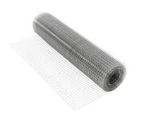 ECD Germany Grillage pour Clôtures 25x25 mm 1mx10m Epaisseur Fil 1,2 mm Maille Galvanisé Électrosoudé pour Clôtures d'animaux Jardin Rouleau Filet de Volière Résistant aux Intempéries Soudé à 4 Coins