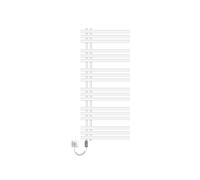 ECD Germany Radiateur de Salle de Bain Électrique, Design Iron EM, avec Résistance 900 W, Weiß G