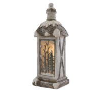 ECD Germany Lanterne LED Noël - Blanc et Beige