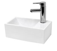 ECD Germany lavabo design - Blanc - 35 x 20,5 x 12,5 cm