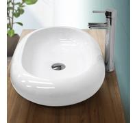 ECD Germany Lavabo Ovale - 630 x 420 mm - Blanc