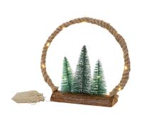 ECD Germany LED Couronne de jute