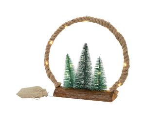 ECD Germany LED Couronne de jute