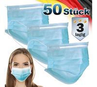 ECD Germany Masques Faciaux 50 Pièces - Bleu