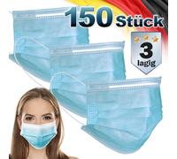 ECD Germany Masques faciaux jetables - 150 pièces