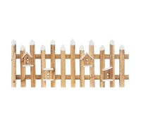 ECD Germany Clôture Jardin Noël LED - Marron