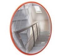 ECD Germany Miroir de Circulation Convexe Ø 30 cm - Rouge - en Plastique PC - Robuste - Rouge G