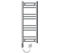 Ecd germany radiateur de salle de bain électrique 300w - 300 x 800 mm - chrome - droit avec raccordement latéral - sèche-serviettes G