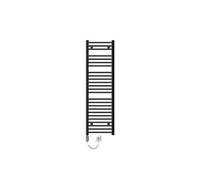 ECD Germany Radiateur Design Sahara Electrique Anthracite avec Elément Chauffant Chromé 900W - 400x1500 mm - Raccord Latéral - Forme Droit - Kit
