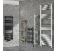 ECD Germany Radiateur Electrique avec Elément Chauffant 600W - 400 x 800 mm - Chrome - Connexion Latéral - Forme Droit - Kit Montage Mural Inclus - Sèche-Serviettes Sahara pour Salle de Bain