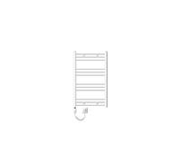 ECD Germany Radiateur Sèche-serviettes électrique 600 x 800 mm Barre courbé blanche 600W