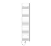 ECD Germany Radiateur sèche-serviettes électrique avec résistance 900W - 300 x 1800 mm - Blanc - droit avec raccordement latéral