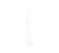 ECD Germany Radiateur Stella Non Électrique - 260 x 1800 mm - Blanc - Connexion Central - sans Kit de Raccordement - Design Panneau Plat - avec Kit Montage Mural - Sèche-Serviettes Salle de Bain