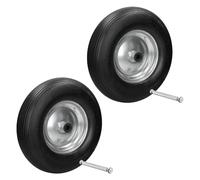 Ecd germany Roues de brouette PU - Lot de 2