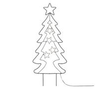 ECD Germany Sapin de Noël LED 87 cm