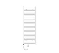 ECD Germany Radiateur Design Sahara Electrique avec Elément Chauffant 900W - 500 x 1500 mm - Blanc - Connexion Latéral - Forme Courbé - Kit Montage Mural Inclus - Sèche-Serviettes Salle de Bain