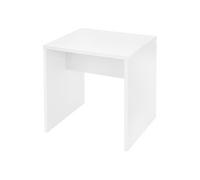 ECD Germany Tabouret de Coiffeuse, Blanc, 40x36x41cm, Design Elégant, Grand Confort Siege
