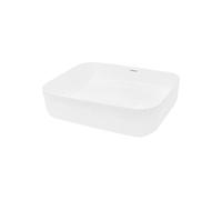 ECD Germany Vasque à poser rectangulaire 505 x 395 x 135 mm céramique blanc