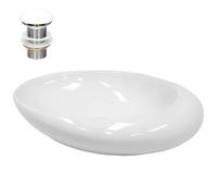 ECD Germany Vasque Ovale Céramique 58 cm