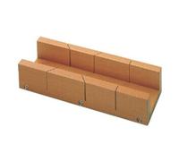 ECE Boîte à onglets L300×I62×P37mm Bois de hêtre rouge laqué Quantité:1