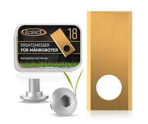 ECENCE 18 Titan Lame de Rechange Qualité-Lames compatible avec Honda Miimo 300 et 500 0,5mm 2gr + vis