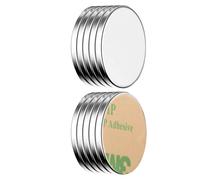ECENCE Aimants en néodyme 10 Aimants frigo circulaires adhésifs 32x2mm