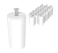 ECENCE Butée tampon pour volets roulants, set de 20 pièces 40mm Blanc | Protection de volet roulant complète avec vis