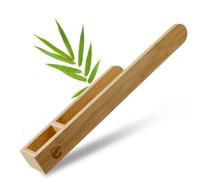 ECENCE Porte Serviettes Bois Mural sans Perçage Auto Adhésif 38,5cm