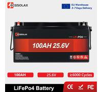 ECGSOLAX 25.6V 100Ah LiFePo4 Battery BMS ≥ 6000+ Cycle Times Rechargeable Lithium Batteries For Solar Max 4PCS Series Parallel 100AH 25.6V