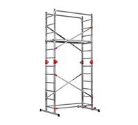Echafaudage 4 en 1 multifonction 2,3m/4,3m en aluminium Hailo Fast & Lock Combi 5