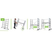 Échafaudage aluminium B3 hauteur de travail 3m - DUARIB - 205700
