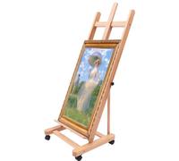 Échafaudage de peintre professionnel, modèle H, avec cadre réglable en hauteur et équipé de roulettes