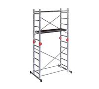 Echafaudage pliable 4 en 1 multifonction 1,8m/3,8m en aluminium Hailo Combi First