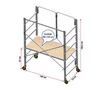 Echafaudage pliable grand public FACAL aluminium 2,80 m - PIEGO-SP