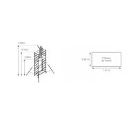 Echafaudage roulant alu FACAL - embase roulante hauteur de travail max 5 m - ALTO5