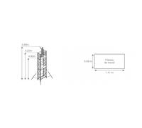 Echafaudage roulant alu FACAL - embase roulante hauteur de travail max 7 m - ALTO7