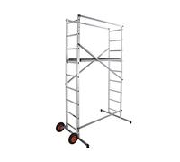 Echafaudage Roulant de Jardin Tout Terrain 1,7m/3,7m en Aluminium Hailo HobbyStep H4 Jardin