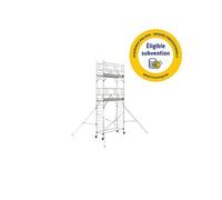 - Echafaudage roulant en Alu 2 planchers Haut. accès 6,9 m - TOTEM 2 LINE 250 TUBE