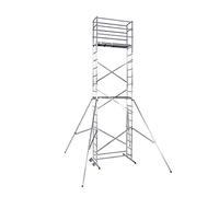 Echafaudage roulant pliable 4,5m/6,5m en aluminium Hailo HobbyStep H7
