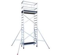 Echafaudage roulant professionnel 3,7m/5,7m en aluminium Hailo Expert Pro G