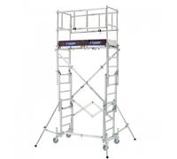 Echafaudage télescopique pliant - hauteur de travail 4,8m - X-TOWER TUBESCA