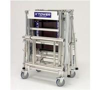Echafaudage télescopique X'Tower - Hauteur 4m, avec plancher - 22405520