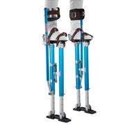 VEVOR Échasses de Plaquiste Réglables 605-1023 mm, Échasses pour Cloison Sèche et Peintre, en Alliage d'Aluminium, Capacité Charge 103 kg, Pieds Antidérapants, Double Amortissement à Ressorts, Bleu